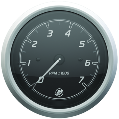 Sport Black/Brushed Stainless Gauges