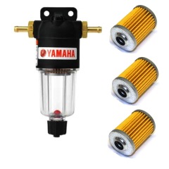 YAMAHA Water Separating Fuel Filter - up to 70HP + 3 Elements - 90794-46881