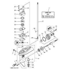 F2.5A Lower gear Case parts