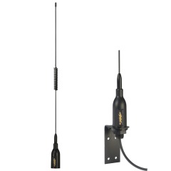 Glomex Supergain Black Steel Whip VHF Antenna 53cm - SGV70RIBBK