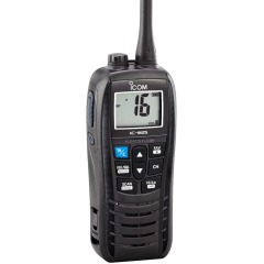 ICOM IC-M25 EURO - Buoyant - 5W - Handheld Marine VHF Radio - UK Version - Black