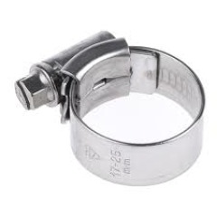 JCS HI-Grip 316 Stainless Hose clamp - 17mm - 25mm - 0X