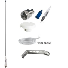Glomex Masthead VHF Antenna Kit - Yacht - GLRA106SLSSB