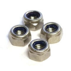 Stainless Hexagon Nyloc Nut - M5 - A4 - (Pack of 4)