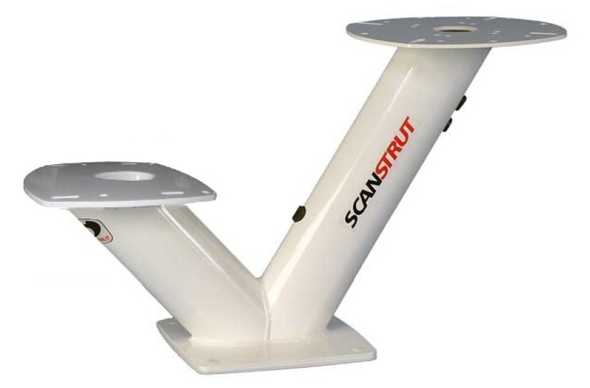 Scanstrut Dual Power Tower® for 40cm satcom + Garmin, Simrad