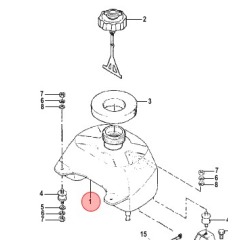 Mercury - TANK ASSEMBLY Fuel - Quicksilver - 1258-824964A05