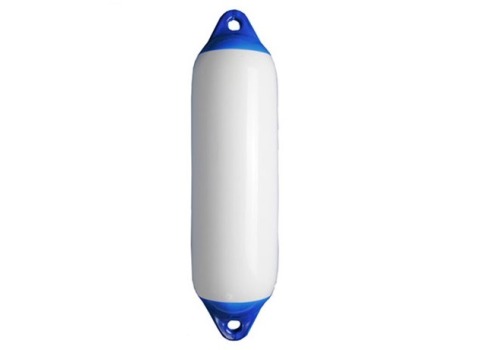 Cylindrical fender No.2 - 15cm x 58cm - White with Blue Top - 79.115. ...