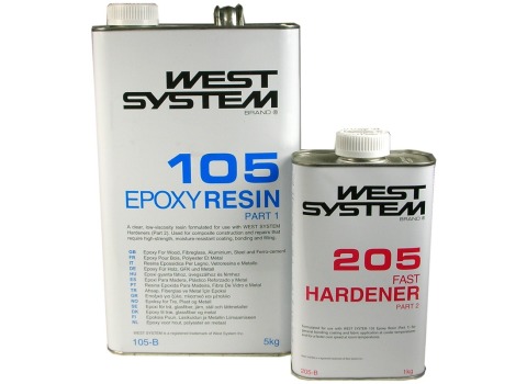 West System - Standard Epoxy 105 / 205 Pack B - 6Kg | West System ...