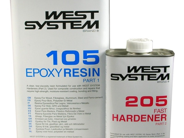 West System - Standard Epoxy 105 / 205 Pack B - 6Kg | West System ...