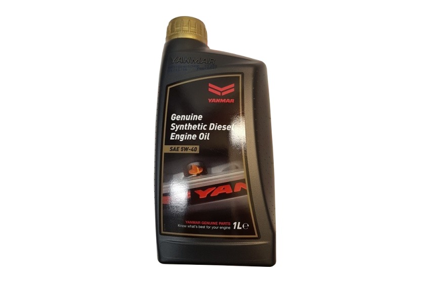 YANMAR MARINE Synthetic DIESEL ENGINE OIL 5W40 - 1 Litres, 6BY-220, Bottom Line