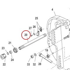Mercury - Tilt Tube - Quicksilver - 8M0233007