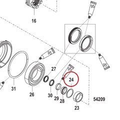 Mercury - Shim 0.034 inch - Quicksilver - 12-8M0050431