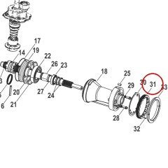 Mercury - Bearing Retainer - Quicksilver - 8M0162798